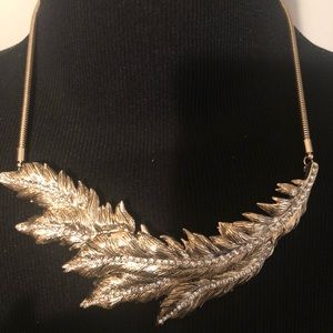 Feather J Simpson anniversary statement necklace